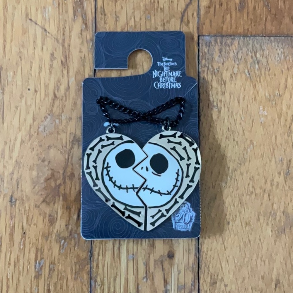 The Nightmare Before Christmas Heart Shape Friendship Necklaces